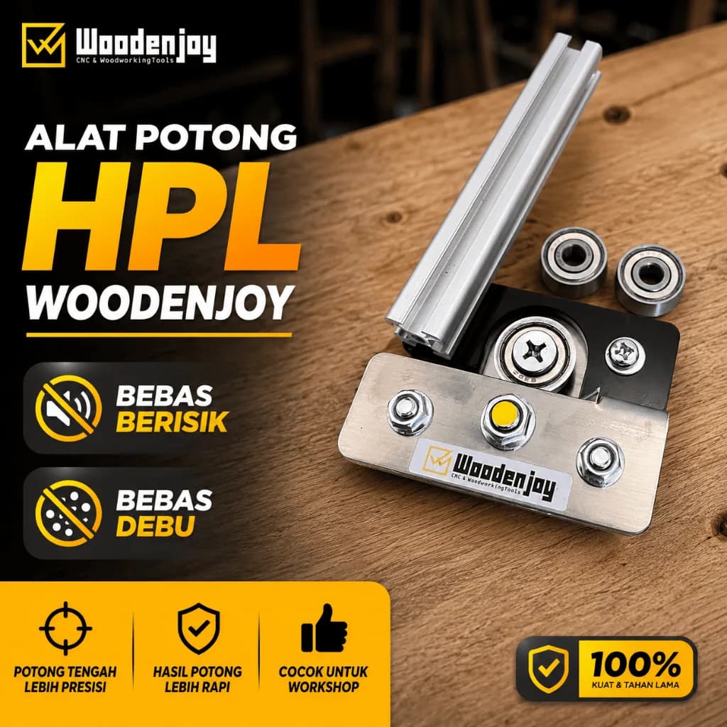 Alat Potong HPL Manual Woodenjoy | Alternatif Trimmer HPL
