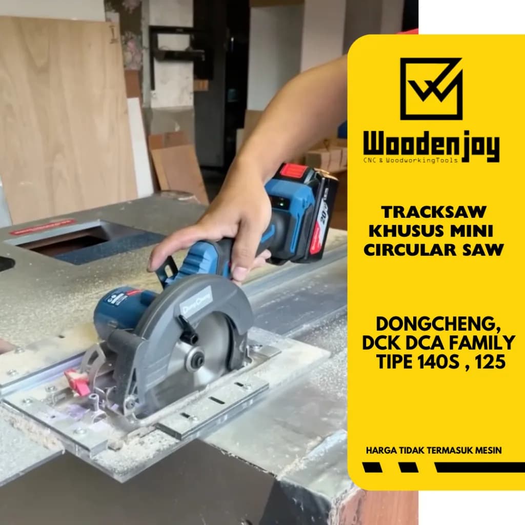 Tracksaw Woodenjoy|| DND Workshop || 260 cm + 65 cm Track Saw Rel Circular Saw Sirkel untuk mini Circular Saw DCA , DCK , Dongcheng 140s