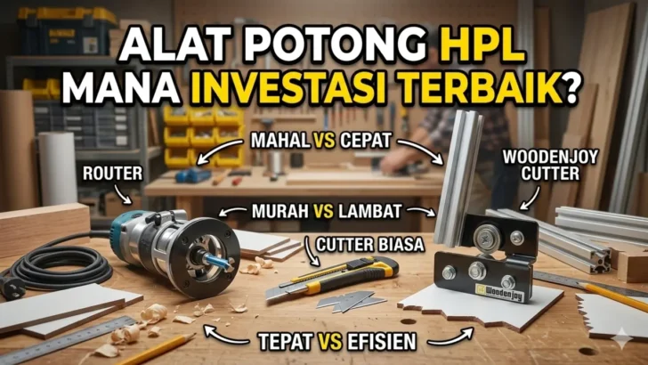 Perbedaan Alat Potong HPL: Mana Investasi Terbaik untuk Workshop dan Interior Anda?