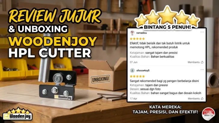 Review Jujur & Unboxing WoodenJoy HPL Cutter: Alat Potong Presisi Tanpa Listrik