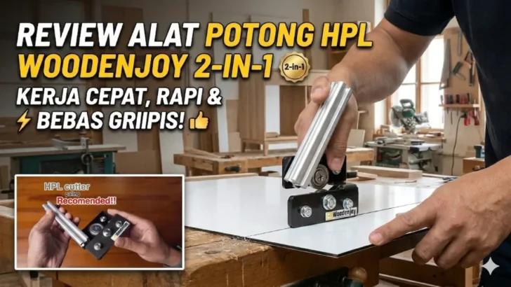 Review Alat Potong HPL WoodenJoy 2-in-1: Hasil Potongan Rapi & Bebas Gripis