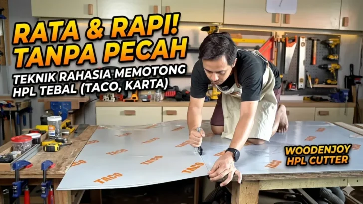 Tips Memotong HPL Tebal (Taco, Karta) Agar Tidak Mudah Pecah